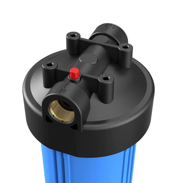 10-Inch Whole House Water Filter Clear Housing - 3/4"NPT Brass Port for 2.5" x 10" Filters - PrecipFilter