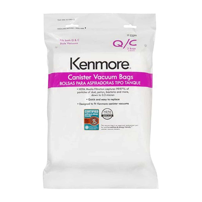 Kenmore Style 53291 Q/C HEPA Vacuum Bags For Canister Vacuums - PrecipFilter