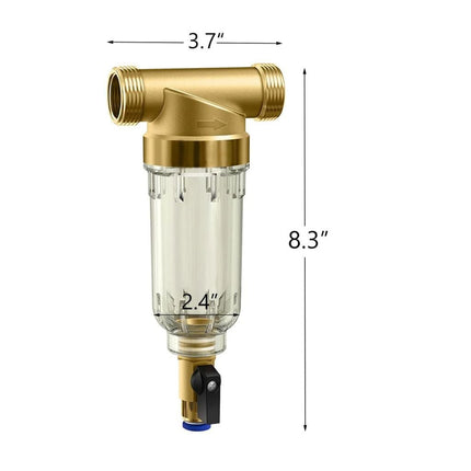Reusable Whole House DC5P-40/200 Spin Down Sediment Water Filter, BPA-Free - PrecipFilter