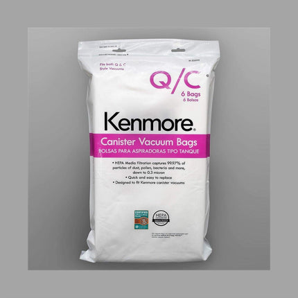 Genuine 6-Pack Кеnmоrе Canister Vacuum Bags 53292 Type Q - C HEPA for Canister Vacuums Cleaner - PrecipFilter