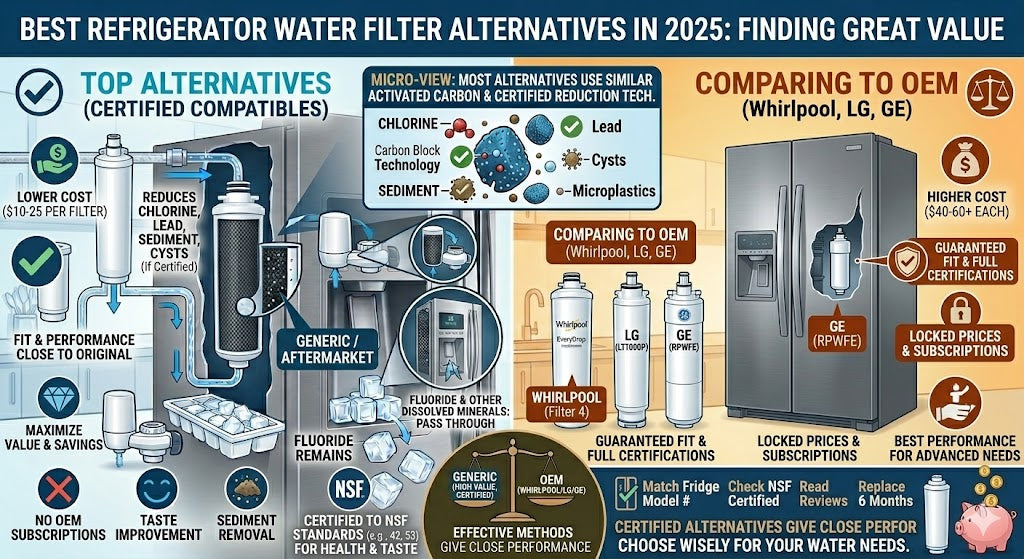 Best Refrigerator Water Filter Alternatives in 2025