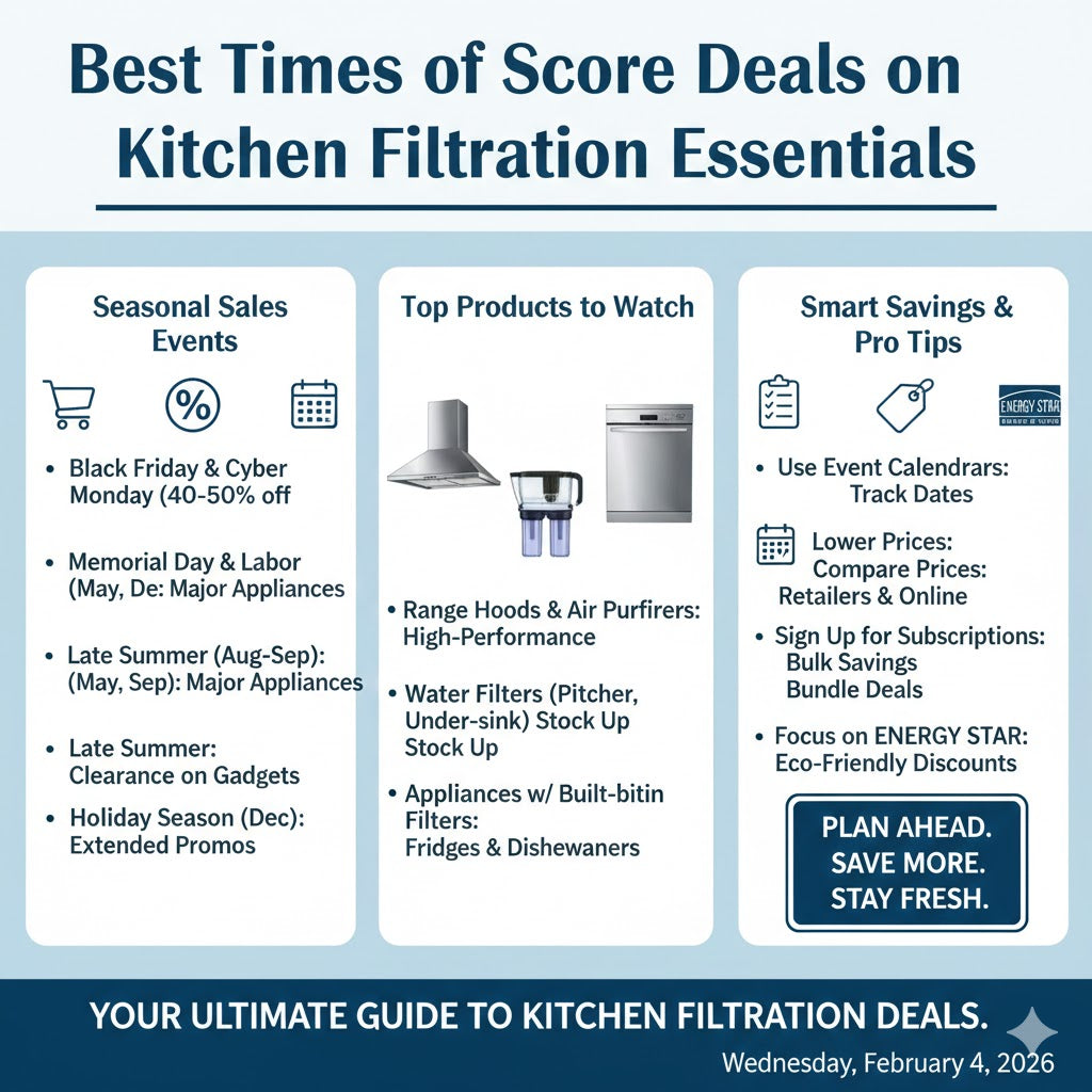 Best Times to Score Deals on Kitchen Filtration Essentials