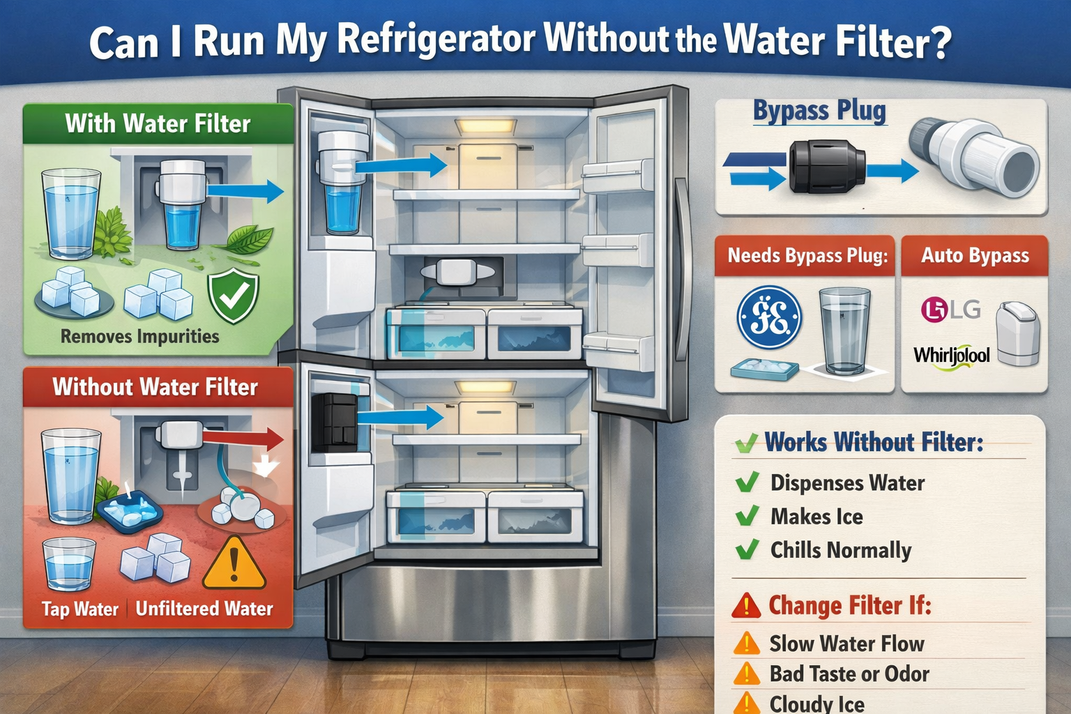 Can I Run My Refrigerator Without the Water Filter