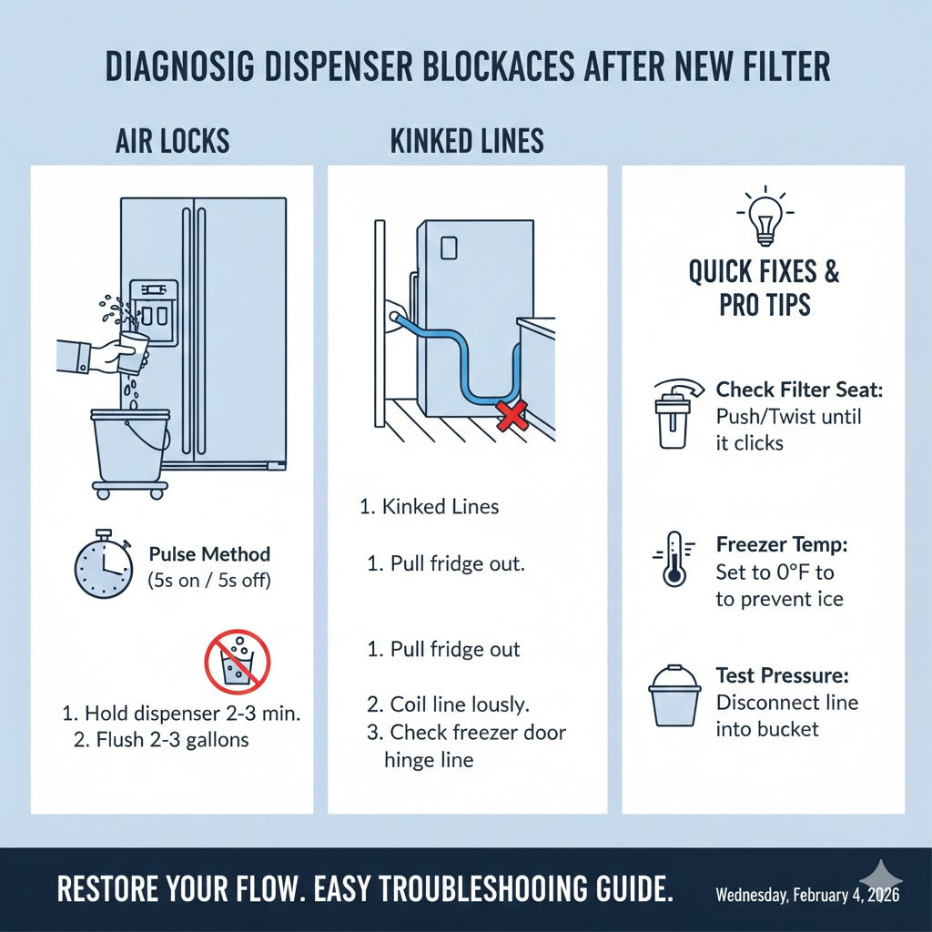 Fix Water Dispenser Blockages After Replacing the Filter