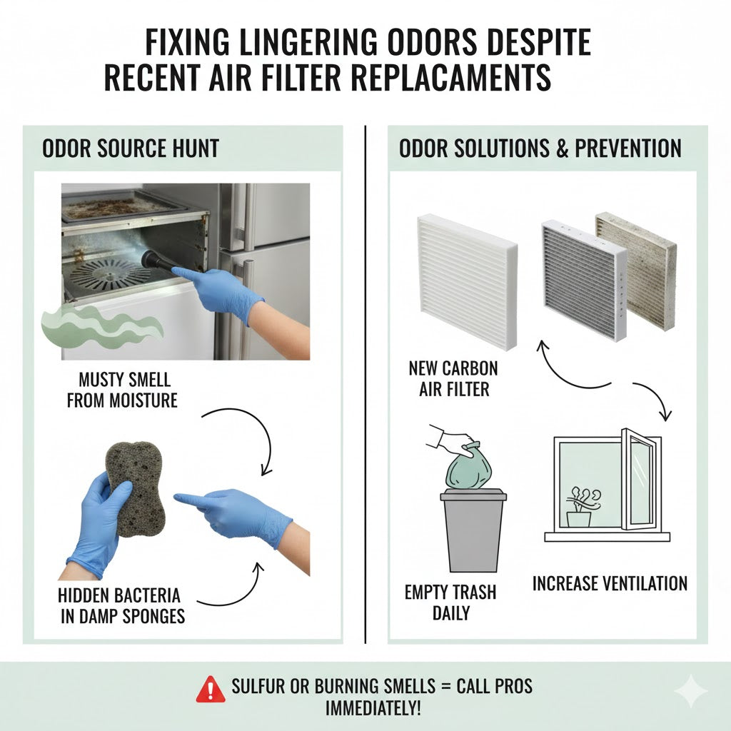 New Air Filter But Your Refrigerator Still Smells? Here's the Real Fix