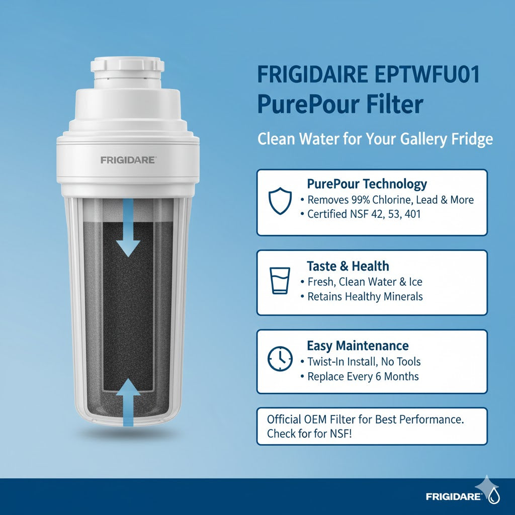 Frigidaire EPTWFU01 PurePour Water Filter Options for Gallery Series