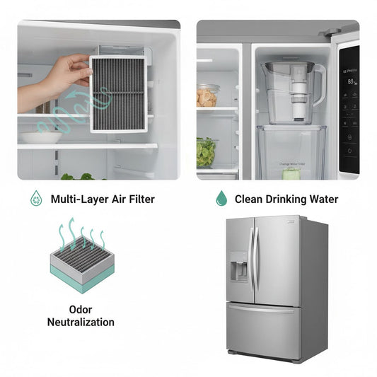 GE AFPWF Air Filters for GE Profile Refrigerators with Deodorization Technology