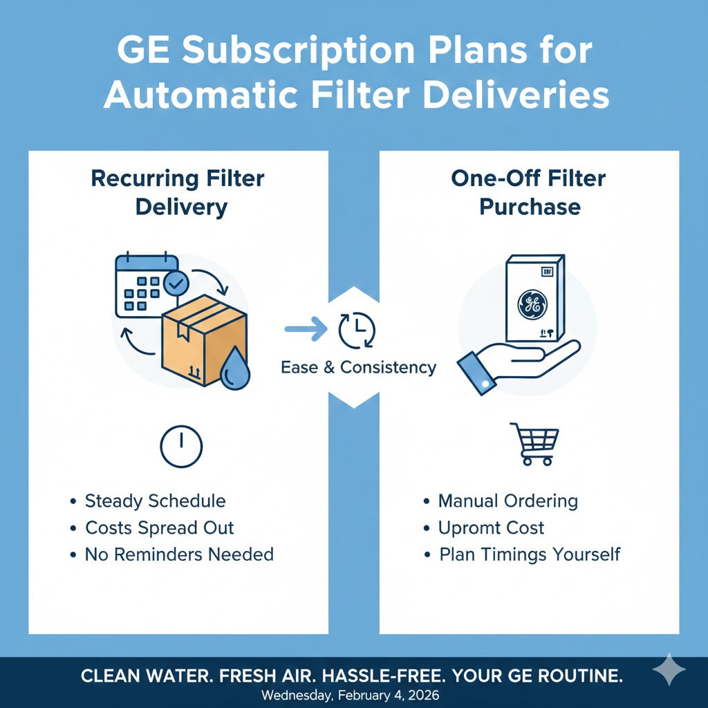 GE Subscription Plans for Automatic Water and Air Filter Deliveries