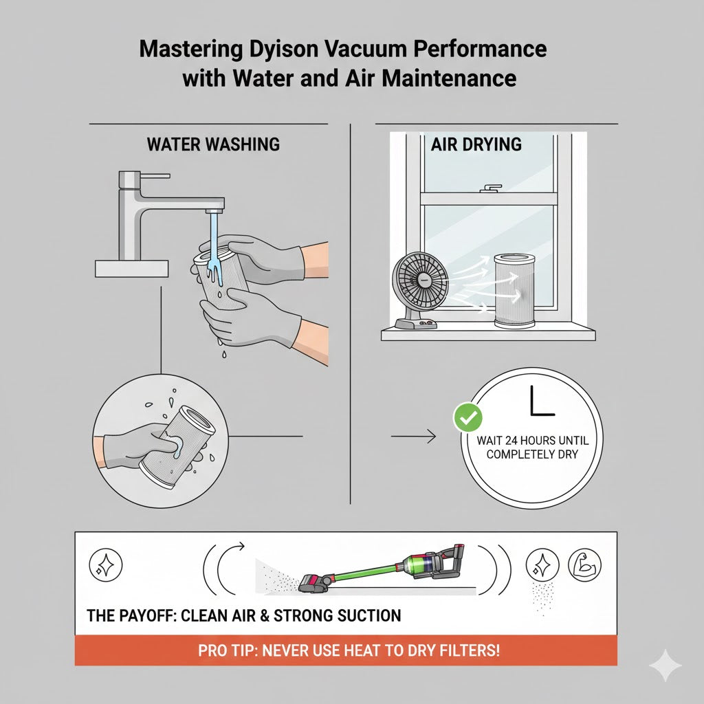How to Clean Dyson Vacuum Filters for Better Suction
