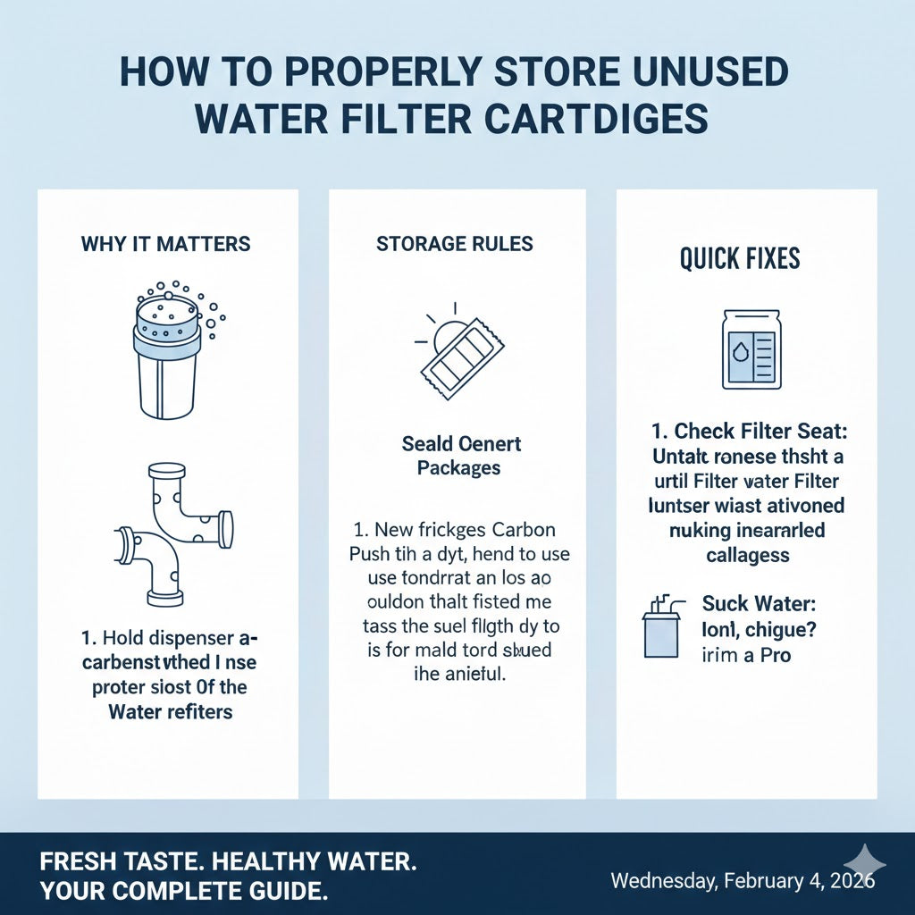 How to Properly Store Unused Water Filter Cartridges