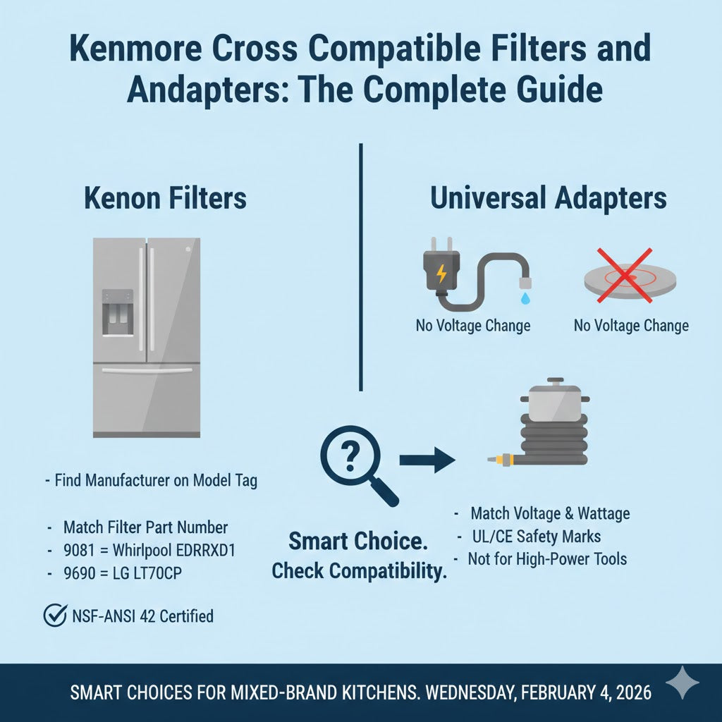 Kenmore Cross-Compatible Filters and Universal Adapters: The Complete Guide