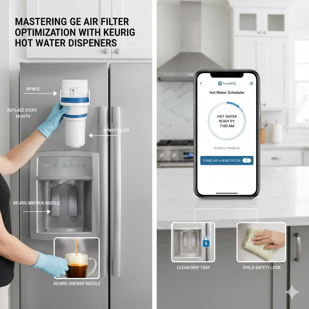 Mastering GE Air Filter Optimization with Keurig Hot Water Dispensers