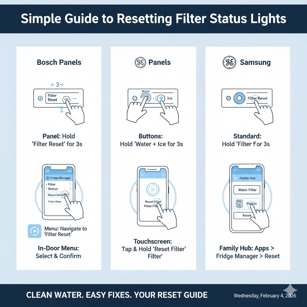 Quick Guide to Resetting Filter Status Lights on Your Fridge