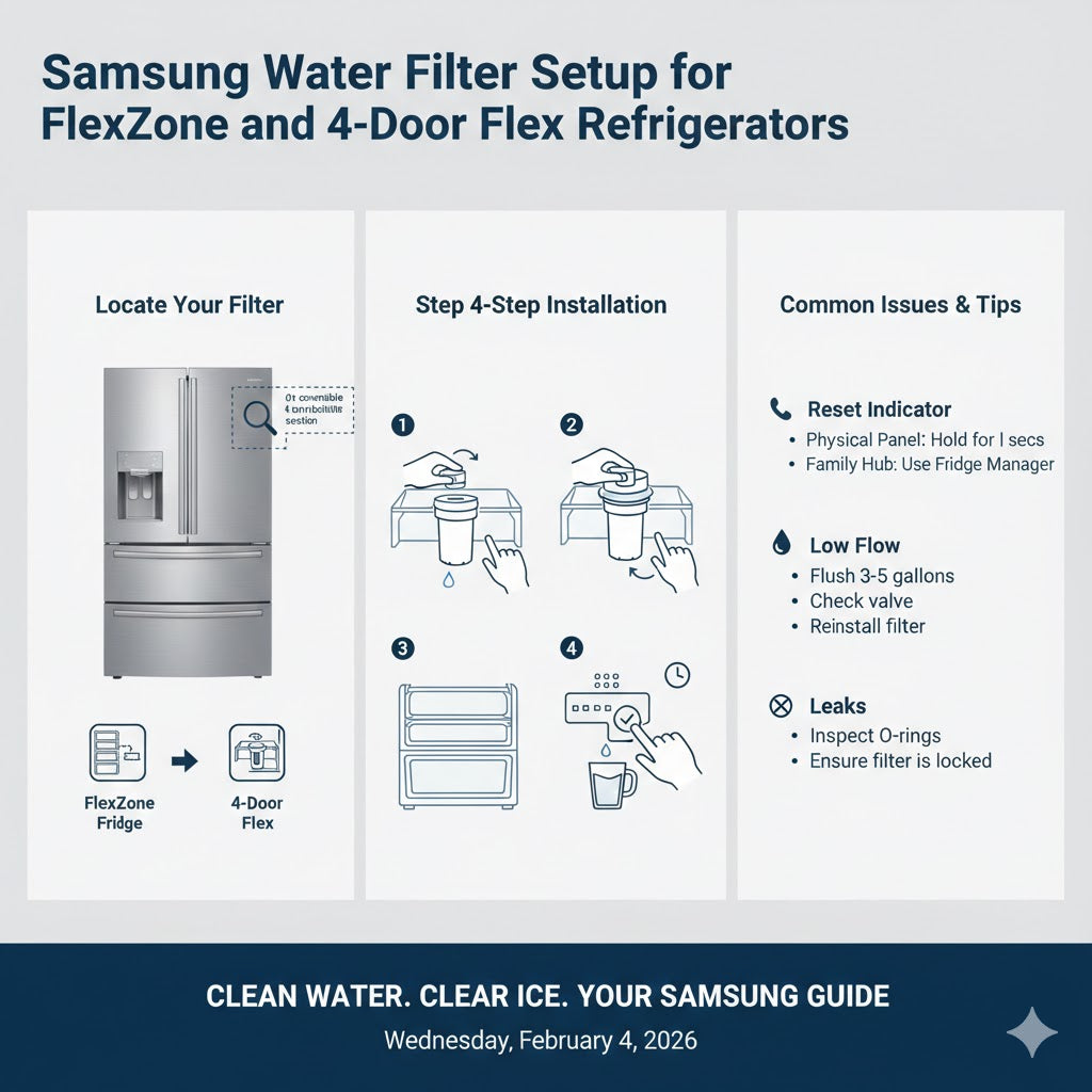 Samsung FlexZone Water Filter Setup