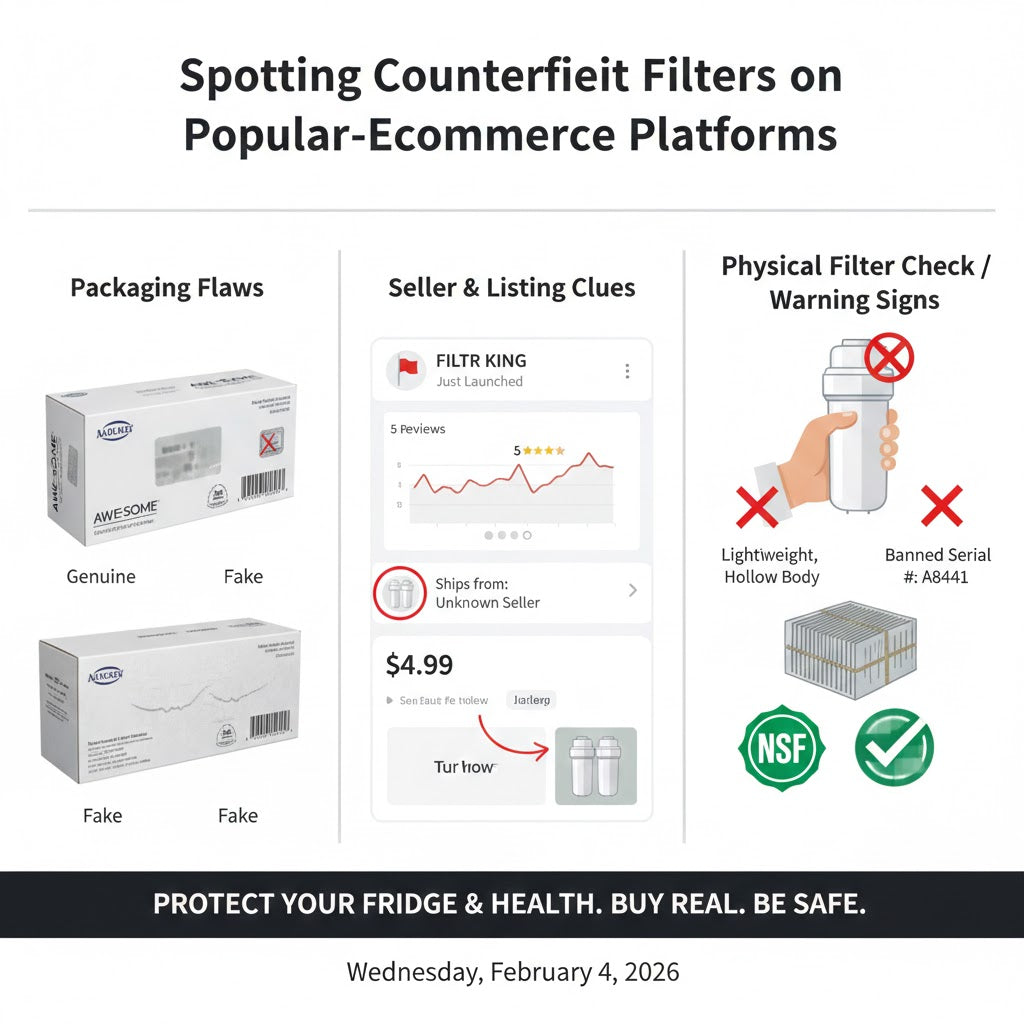 Protect your home and appliances from counterfeit filters. This guide covers spotting fake products, checking serial numbers, reading reviews critically, and buying safely online.