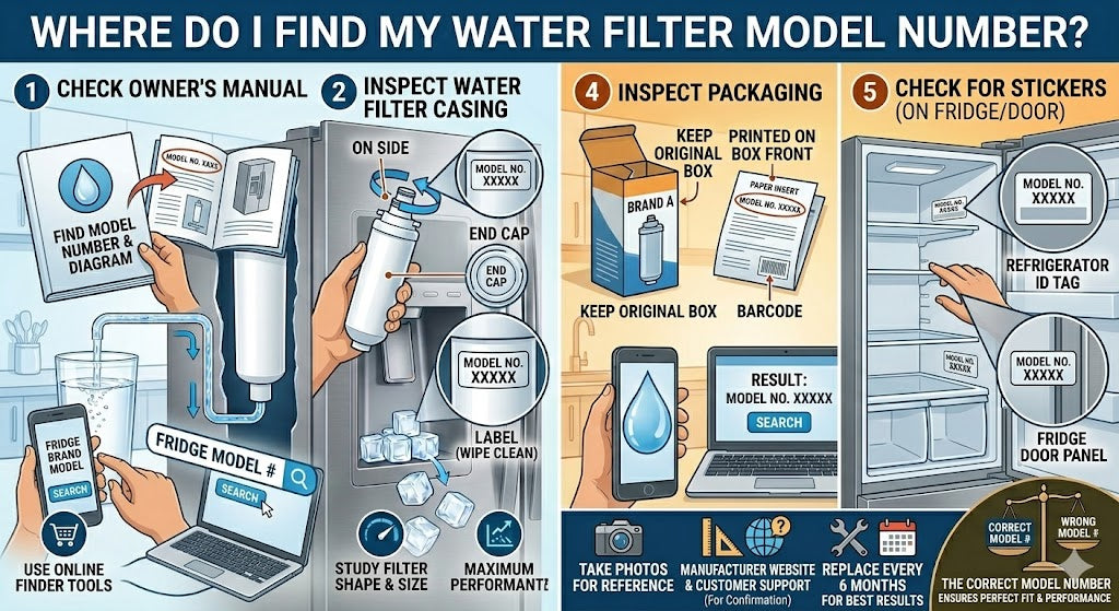 Where Do I Find My Water Filter Model Number?