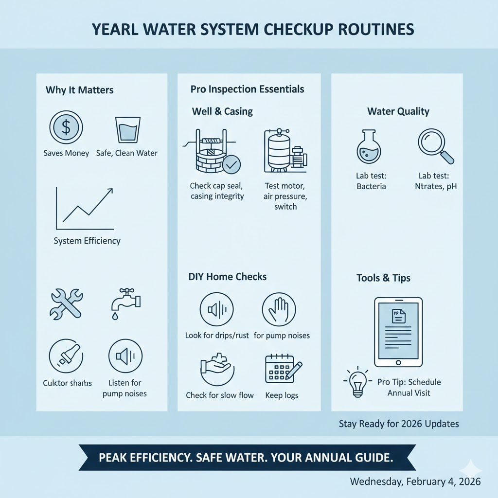 Yearly Water System Checkup Routines for Peak Efficiency