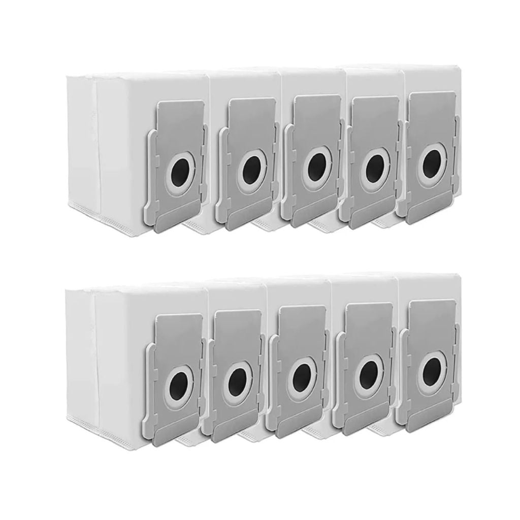 10 Pcs iRobot Sweeper Dust Bag Accessories Without Zipper - Compatible with i7, i3, E5, E6, and s9 - PrecipFilter