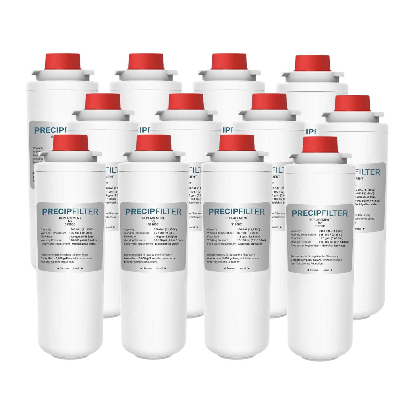 Precipfilter WaterSentry Plus Replacement Water Filter Compatible with Elkay 51300C Short