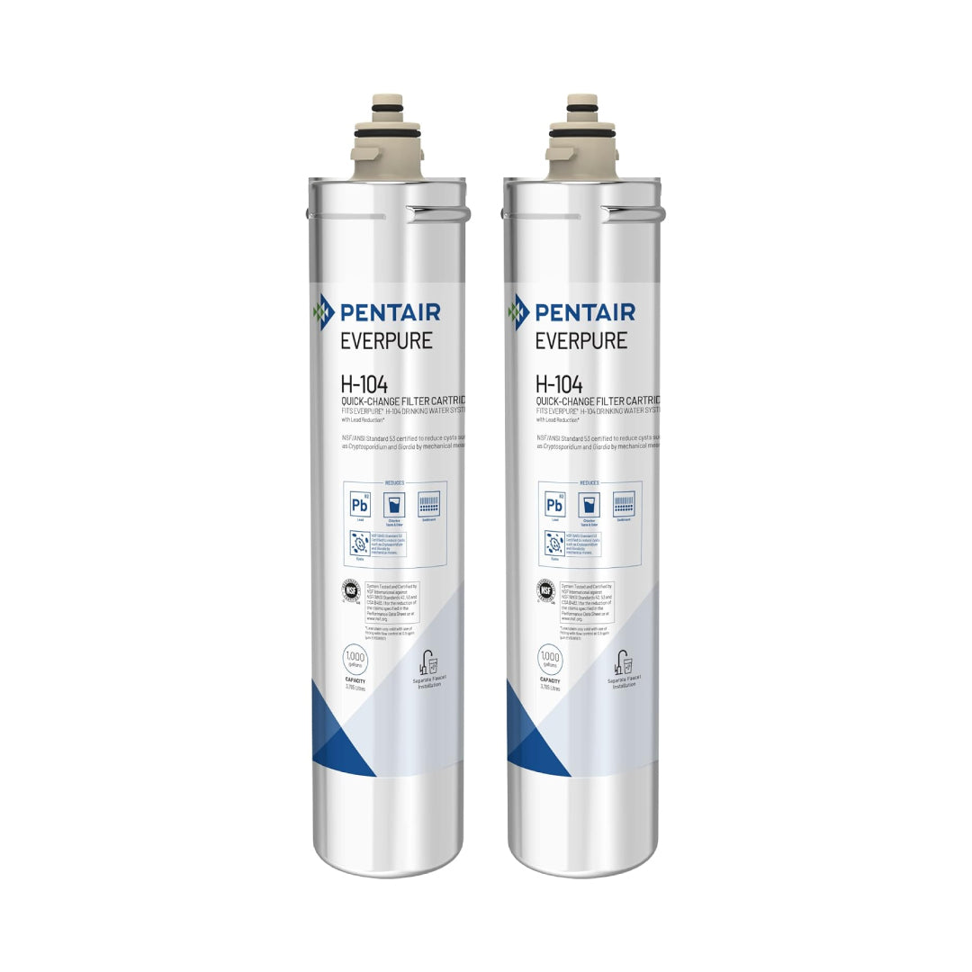 Pentair Everpure H-104 Quick-Change Filter Cartridge, EV96121 Everpure H-104 Drinking Water System