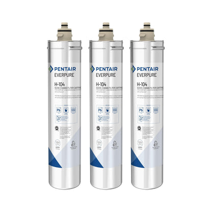 Pentair Everpure H-104 Quick-Change Filter Cartridge, EV96121 Everpure H-104 Drinking Water System