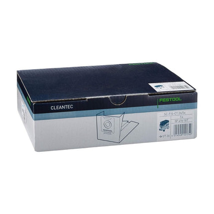 Festool 496187 Selfclean Filter Bag For CT 26, 5 - Piece Pack - PrecipFilter