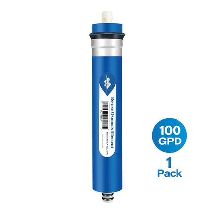 Membrane Solutions RO 50/75/100/ 150 GPD Reverse Osmosis Filter Replacement for Under - Sink Water Purifier Systems - PrecipFilter