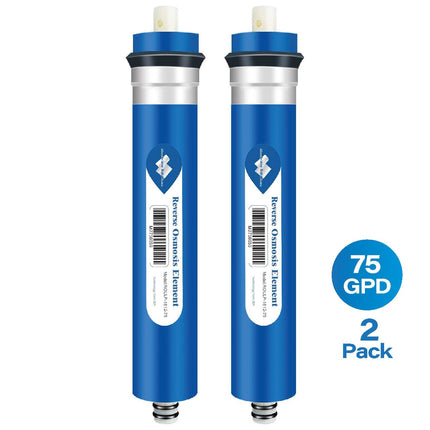 Membrane Solutions RO 50/75/100/ 150 GPD Reverse Osmosis Filter Replacement for Under - Sink Water Purifier Systems - PrecipFilter