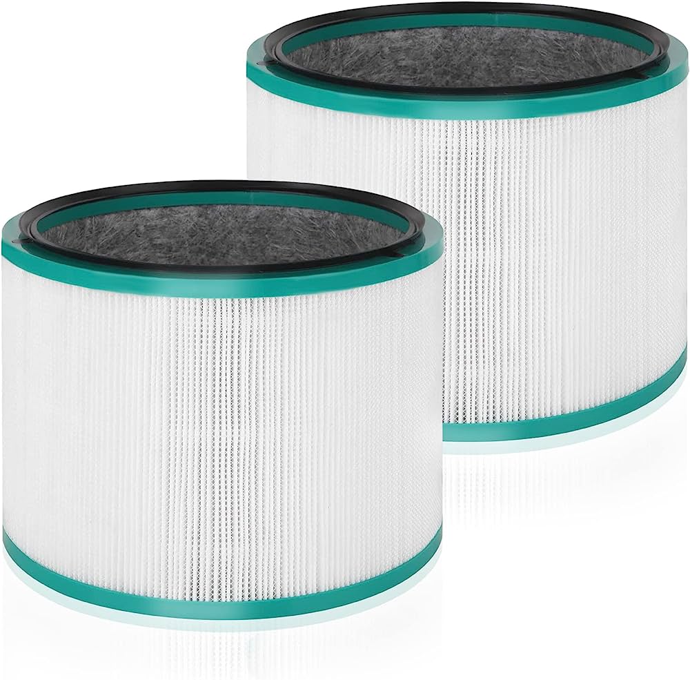 Dyson 360° Glass HEPA Filter (HP01, HP02, DP01) Air Purifier Replacement, 1 Count, Silver/Green - PrecipFilter