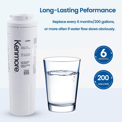 Kenmore 9084 9084 Refrigerator Water Filter, white - PrecipFilter