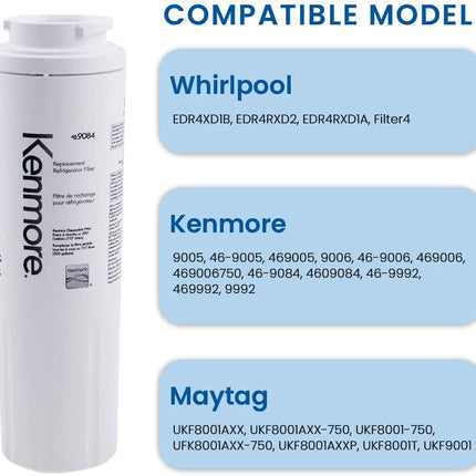 Kenmore 9084 9084 Refrigerator Water Filter, white - PrecipFilter