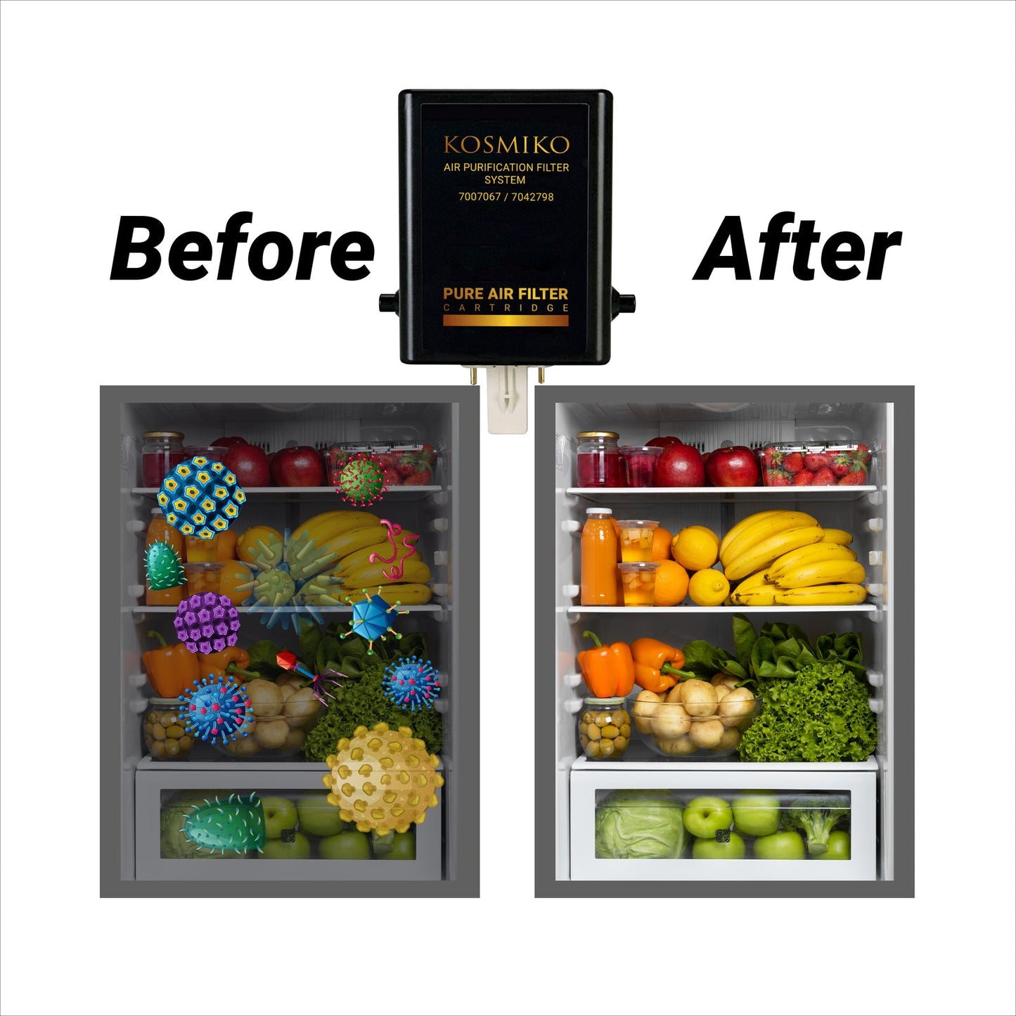 Kosmiko Air Purification Cartridge – 7007067 Refrigerator Air Filter Cartridge - PrecipFilter
