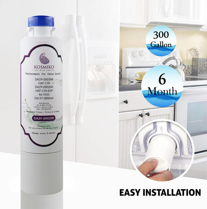 KOSMIKO DA29-00020B Haf-Cin/Exp Water Filter Replacement Compatible with Samsung - PrecipFilter